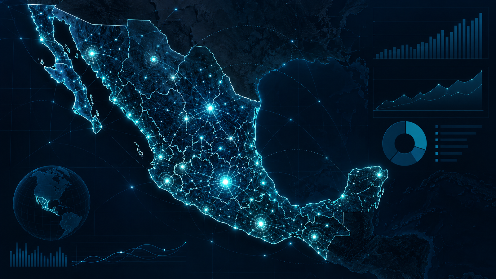 Mapa de México y analítica territorial